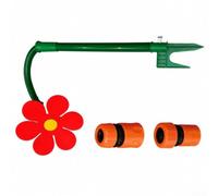 Crabop Arroseur Rotatif Jardin Pelouse Tête pour fleur Arroseur Rotatif(Yellow + 2 Adapters)