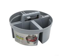 Crabop Caddy de Rangement Plastique Dur Étanche pour robuste Caddy de | 4 compartiments distincts, tri pour facile, accès rapide aux brosses et chiffons, organisation optimale