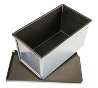 Crabop Caisse à Pain Perforée pour Circulation d'Air Optimale(385g) | Revêtement antiadhésif , libération pour facile, inclus couvercle hermétique, pour idéal pain maison