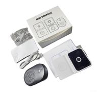 Crabop Caméra de sonnette intelligente sans fil WiFi, communication bidirectionnelle, capteur de mouvement, stockage dans le nuage, surveillance à distance, installation facile (blanc)