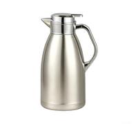 Crabop Carafe Thermique 2,3L Isolée pour sous pour vide 36h Carafe Thermique(Sliver)