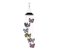 Crabop Carillon Vent Plastique 63cm Décoration Jardin Carillon Vent(upgraded version)
