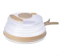 Crabop Couvercle Four Micro-ondes avec Pliable Intégrée Couvercle Four | Design pliable, sûre, anti-projections 360°, matériau résistant chaleur, pour facile à ranger
