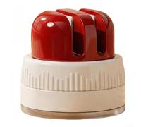 Crabop Dispositif d'Affûtage Stable Ventouse Puissante(A Red) | Acier trempé , fentes carbure et céramique, affûtage grossier et fin, longue durée de vie