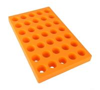 Crabop ER Boîte de rangement à 80 trous, pour ER25/ER32, organisateur d'outils CNC en polypropylène avec boucles à épissure rapide pour gestion d'atelier 5S (ER32)