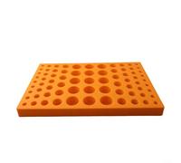 Crabop ER Boîte de rangement à 80 trous, pour ER25/ER32, organisateur d'outils CNC en polypropylène avec boucles à épissure rapide pour gestion d'atelier 5S (pince de serrage à 75 trous)