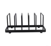 Crabop Étagère de cuisine multifonction pour planches à découper, casseroles, plaques de cuisson et plateaux, solution de rangement compacte pour placard (noir)