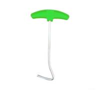 Crabop Extracteur de Piquets Portable pour robuste, Boîte de Rangement Incluse, Outil Métal Compact 16x9cm pour Camping et Tentes(Orange Nail Puller)