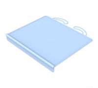 Crabop Grand set de table en silicone 61 x 40 cm avec bords surélevés (bleu | Résiste aux températures élevées, pour les casseroles chaudes, matériau flexible, couleurs rose crème, essentiel de cuisine
