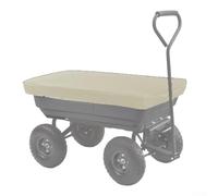 Crabop Housse de chariot pliable en tissu Oxford imperméable 210D/420D robuste 150 x 94 x 15,5 cm pour jardin, camping, beige (420D)