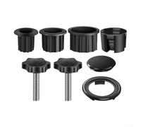 Crabop Kit Réducteur Parasol 32/38/48mm, Bagues Adaptatrices Robustes pour Base de Mât, Fixation Sûre Anti-Vent, Installation pour facile Outils pour Terrasse et Jardin, Ensemble Complet 8