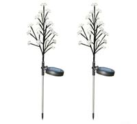 Crabop Lampe Jardin 2PCS, Branche pour fleur Flexible pour déco Extérieur