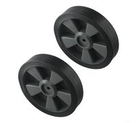 Crabop Lot de 2 roues de rechange pour barbecue multifonction - Roulettes en plastique robuste résistantes à la chaleur - 19,3 cm