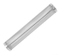 Crabop Lot de 2 tubes de barbecue en acier inoxydable de 30,5 cm, tuyau à granulés de bois de qualité 304 avec trous d'aération pour une répartition uniforme de la fumée, passe au lave-vaisselle