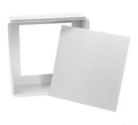Crabop Moule à gâteau carré à fond amovible de 25,4 cm en aluminium anodisé pour moule pour plateau de cuisson, plat à rôtir, grand moule carré, ne passe pas au lave-vaisselle (17,8 cm)