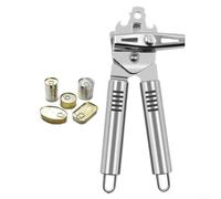 Crabop Ouvre-boîte 3 en 1 pour robuste pour Cuisine Ouvre-boîte 3 en | Acier inoxydable , fonction 3 en 1, lame tranchante, décapsuleur intégré, ouvre bocal