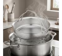 Crabop Panier Cuisson Vapeur Acier Inoxydable 316L Panier Cuisson Vapeur(18cm)