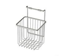 Crabop Panier de Rangement en Acier pour Salle de Bain, Drainant | Panier de Rangement Suspendu en Acier Inoxydable, Drainage Rapide, pour Salle de Bain et Cuisine, 10x8x16cm