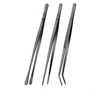 Crabop Pinches Gastronomie 3PCS pour Dressage Plats Délicats | Acier inoxydable , pointes dentelées précises, pour idéal herbes et garnitures, set de 3 pièces