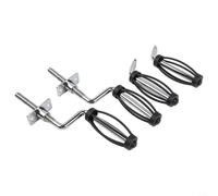 Crabop Poignée de barbecue robuste pour Traeger 20 22 30 Series Outil de levage de couvercle en acier inoxydable pour barbecue extérieur (B)