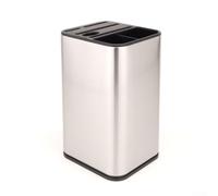 Crabop Porte-Couverts Acier Inoxydable 23cm Anti-Rouille | Design libre insertion, adaptable tailles variées, optimise organisation, acier inoxydable, style moderne