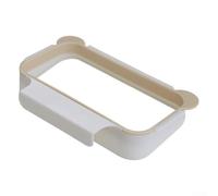 Crabop Porte-Sac Déchets Pliable Cuisine Design Oreilles(beige) | ABS pour robuste, fixation pour porte armoire, design oreilles panda, 18.5x12x3.5cm, gris et beige