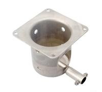 Crabop Pot de Combustion en Acier Inoxydable 304 pour Grills à Pellets, Résistant à la Chaleur, Trou de Ventilation pour Cuisson Extérieure pour efficace et, Remplacement Standard 120x110mm