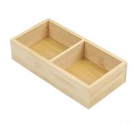 Crabop pour plateau en pour bois 2 Cases 22x11cm pour Collations pour(2 Grids)