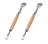 Crabop Râpe Zeste Agrumes Acier Inoxydable Résistant Rouille(2pcs) | Double fonctionnalité, lame large, acier inoxydable 420, antidérapante, pour idéal pamplemousse