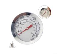 Crabop Remplacement Thermomètre BBQ pour weber 65040 67031 Remplacement | Acier inoxydable pour premium, compatible pour weber pour spirit, résistance haute température, lecture précise rouge
