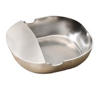 Crabop Repose-cuillère et support de couvercle de casserole résistant à la rouille - Gadget de cuisine en acier inoxydable 304 pour organiser les couvercles de poêles - Facile à nettoyer - Passe au