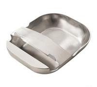 Crabop Repose-cuillère et support de couvercle de casserole résistant à la rouille - Gadget de cuisine en acier inoxydable 304 pour organiser les couvercles de poêles - Facile à nettoyer - Passe au