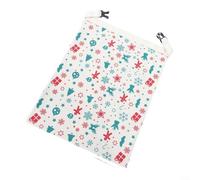 Crabop Sac à pain réutilisable en cire d'abeille avec fermeture éclair en L et poignée, 43 x 33 cm, lin et coton, rangement pour levain pour cuisine, conservation des aliments (D)