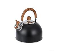 Crabop Siffleur Acier Inoxydable 2,5L pour bois Induction Siffleur Acier(2.5L Black)