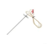 Crabop Sonde de Température pour Grills à Pellets, Précision Haute, Fil 1200mm, Capteur Acier 180mm pour Cuisson Extérieure Contrôle Parfait