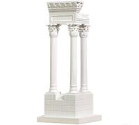 Crabop Statue de penseur en résine Art abstrait pour sculpture pour décoration de maison et bureau - Figurine contemporaine de bureau, bibliothèque, étagère - Blanc - 17 x 7 cm (A)