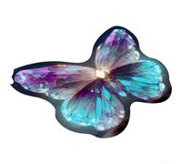Crabop Tapis de sol antidérapant pour chambre d'enfant et salon Motif papillon coloré 20 x 20 cm
