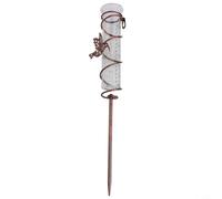 Crabop Tube en verre transparent indicateur de pluie pour aménagement paysager de la maison - Jauge de précipitation précise pour décoration de jardin extérieur Support mural Outil de fixation