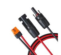 Crabop XT60i Câble solaire pour courant 8 A max haute efficacité XT60i | Conception de connexion parallèle, prend en charge les panneaux de 50 W à 200 W, optimise la récolte d'énergie, fil 12 AWG