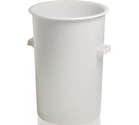 CRAEMER Bac en plastique rd.110l HD-PE blanc D515xH733mm avec poignée extérieure - 81061100