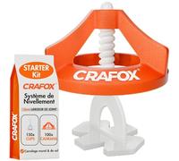 CRAFOX® Croisillon Autonivelant 3mm Kit | 150 Clips & 100 Cadrans Réutilisables | Système de Nivellement pour Carrelage | Pose Facile & Précise | Idéal pour Carrelage Mur & Sol | Joint Régulier