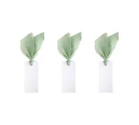 Craft Celebration Decors Lot de 50 marque-places vierges et 3 rouleaux de ruban décoratif pour mariage