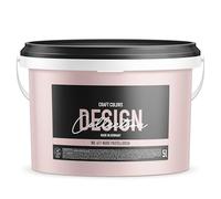 Craft Colors® Peinture murale de qualité supérieure - Mat élégant - Peinture à la craie fabriquée en Allemagne - Collection Design n° 411 - Rose pastel (5 Litres)