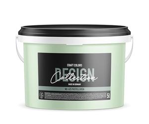 Craft Colors® Peinture murale de qualité supérieure pour murs - Finition mate - Fabriquée en Allemagne - Collection Design n° 625 - Vert menthe pastel (5 Litres)