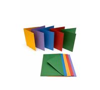 Craft UK 281 C6 Card and Envelope pack de 50 - Mixed Bright Coloré