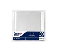Craft UK 794 6x6-Inch 50 Sacs pour Violoncelle Transparent