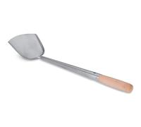 Craft Wok Grande spatule pour wok en acier inoxydable avec poignée ergonomique en bois - Ustensile de cuisine asiatique traditionnel / 732W5-3