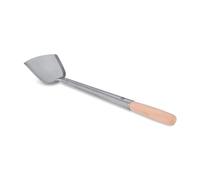 Craft Wok Petite spatule pour wok en acier inoxydable avec poignée ergonomique en bois - Ustensile de cuisine asiatique traditionnel / 732W5-1