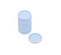 Craftelier - Anneaux Disques en Plastique S pour la Reliure des Agendas, Carnets de Notes ou Albums | Idéal pour le Scrapbooking et Crafting | Lot de 9 Pièces de 25 mm de Diamètre - Couleur Bébé Bleu