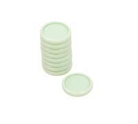 Craftelier - Anneaux Disques en Plastique S pour Reliure des Agendas, Carnets de Notes ou Albums | Idéal pour le Scrapbooking et Crafting | Lot de 9 Pièces de 25 mm de Diamètre - Couleur Vert Menthe